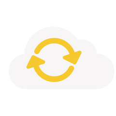 Mail And Cloud Icon Vector illustration