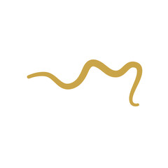 Parasitic Worms Vector Illustration