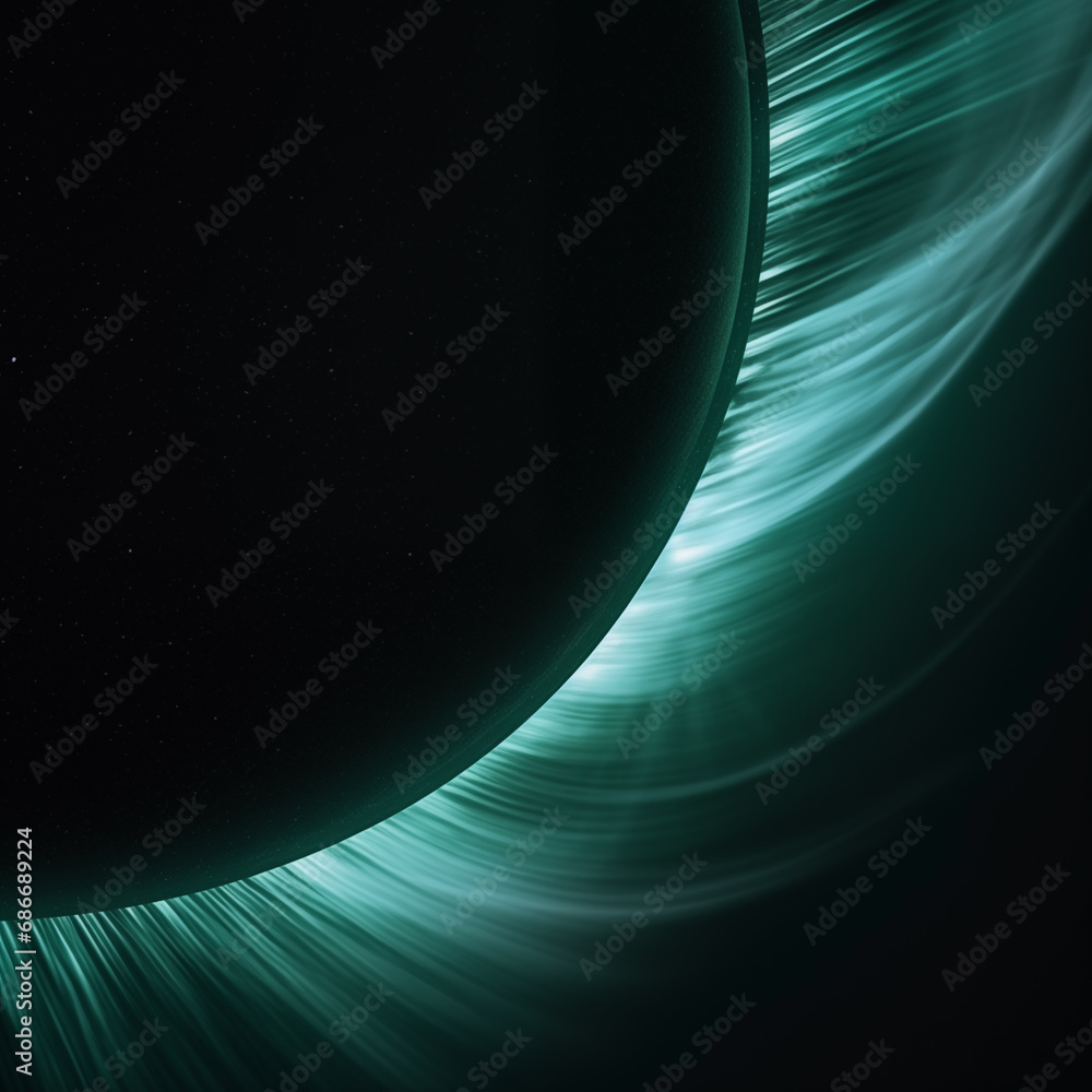 Canvas Prints total solar eclipse in the sky,created with generative ai tecnology.
