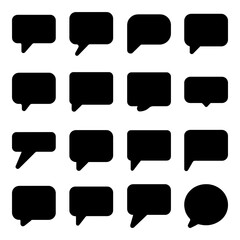 Set of comment icon. Pictogram vector design.