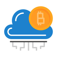 Cloud mining Icon