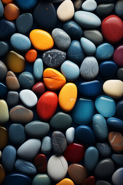 Colorful pebbles background wallpaper for smart phones