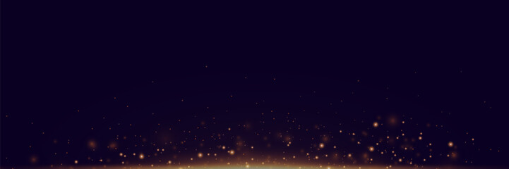 Shiny particle effect. Vector sparkles on a black background. Christmas light effect. Shiny magical dust particles. Sparks of dust and stars shine with a special light.