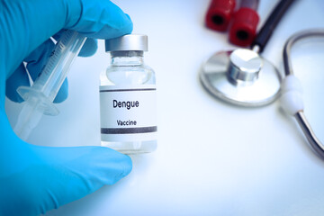Dengue vaccine in a vial, immunization and treatment of infection
