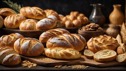 Obraz na płótnie Canvas fresh french bread
