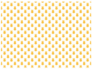 ウサギ柄・オレンジ
