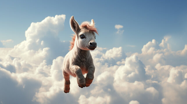 dog in the sky HD 8K wallpaper Stock Photographic Image 