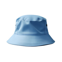 Fototapeta premium Blue bucket hat isolated on transparent background