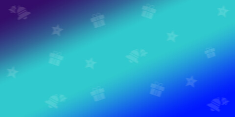 Blue Chrismas Background Abstract Template Design
