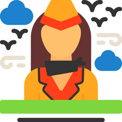 Flight attendant Icon