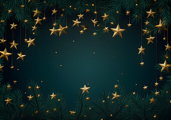 Fototapeta na wymiar christmas background with stars and snowflakes