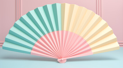 fan isolated 3d clay style 