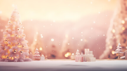 Fototapeta na wymiar Christmas warming soft color for background