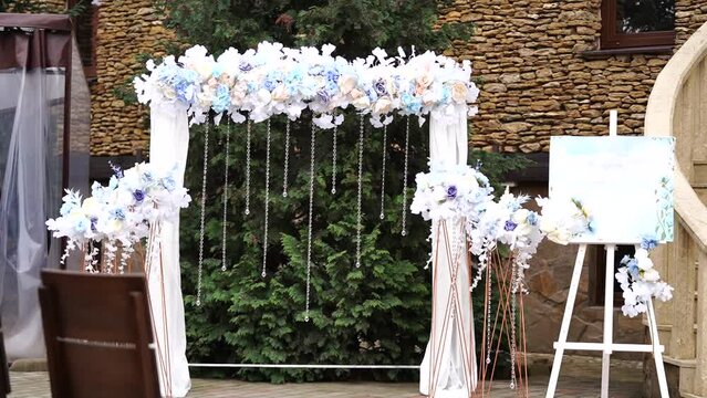 Arch for festive events outdoors