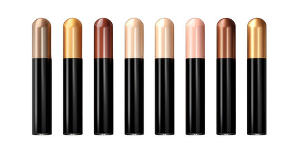 Obraz premium Set of Concealer Sticks Isolated on Transparent or White Background, PNG