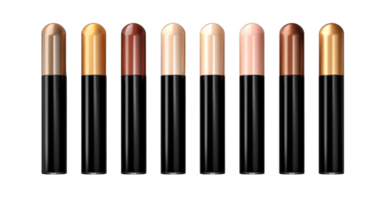 Set of Concealer Sticks Isolated on Transparent or White Background, PNG
