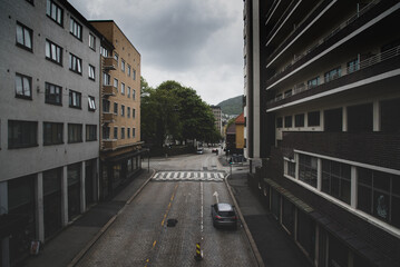 empty street in the city