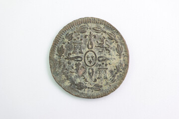 collector coin numismatics isolated antique metal wear antique h