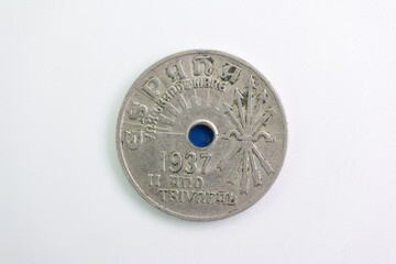 collector coin numismatics isolated antique metal wear antique h