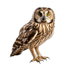 Obraz premium Short-eared Owl isolated on transparent background