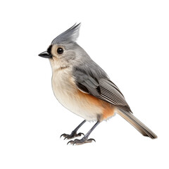 Tufted Titmouse isolated on transparent background
