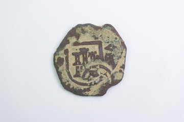 collector coin numismatics isolated antique metal wear antique h