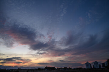 winter sky on the Mediterranean after sunset 3