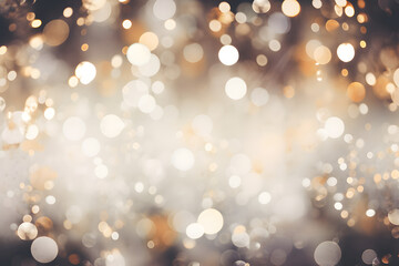 Silber funkelnde Lichter Festlicher Hintergrund mit Textur. Abstrakt Weihnachten glitzernde helle Bokeh unscharf und fallende Sterne. Winter-Karte oder Einladung