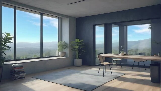 More Introverted View. Real nature background Seamless Looping 4K time lapse virtual video