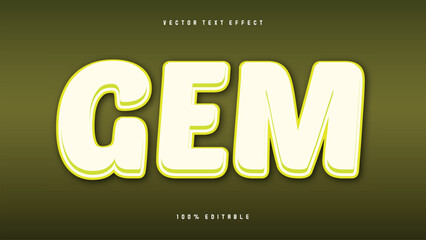 Free vector gem text effect