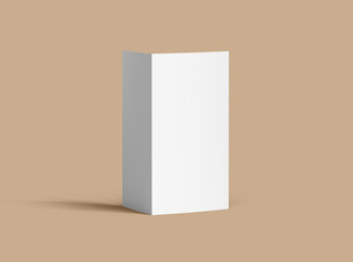Blank Half Fold 8.5x11 letter brochure 3d render to present your design