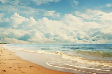 Sandy beach sea