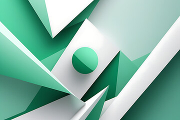 3d abstract shapes background illustration