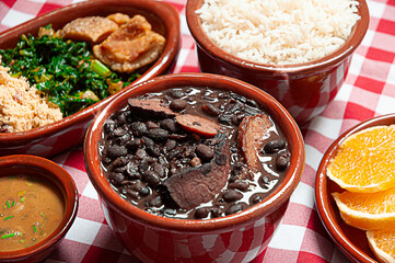 popular Brazilian food (feijoada)