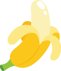 illustration of banana white on background vector
