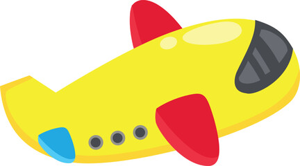 illustration of airplane white on background vector