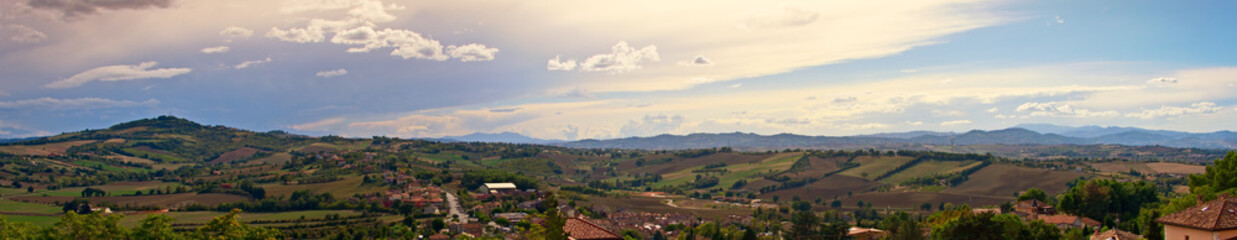panorama of the marche landscape