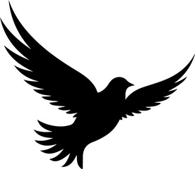 Dove Bird Flying silhouette