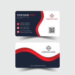 Modern and clean professional business card template