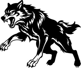 Wolf silhouette