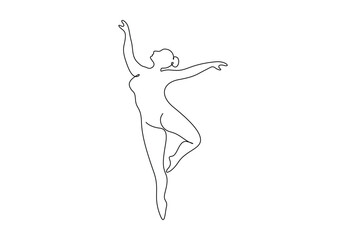 Yoga continuous one line drawing. Isolated on white background vector illustration. Pro vector. 