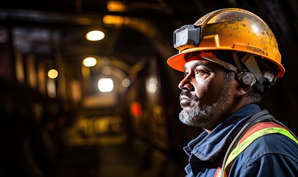 A Construction Worker In Protective Gear Holding A Hard Hat