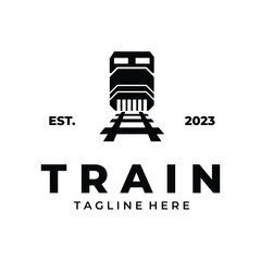 Train vintage Logo Icon vector icon template design illustration