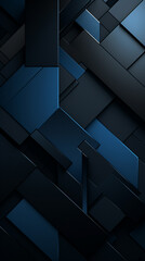wallpaper for devices, black with Navy Blue accents, minimalist, creative created with Generative Ai