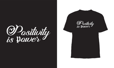 Premium Vector | positivity is power typography t-shirt design