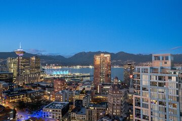 Downtown Vancouver Views at night