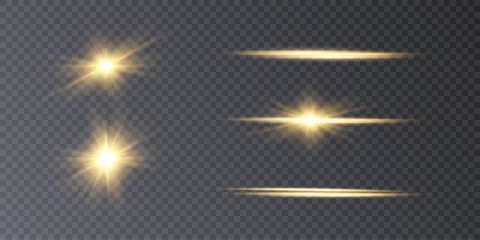 Poster Set of bright gold stars with highlights. vector png   © Valeriia