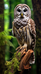 Spotted Owl close up