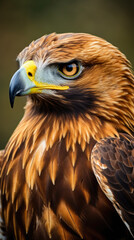 Fototapeta premium Portrait of a majestic Red-tailed Hawk (Buteo jamaicensis) close up