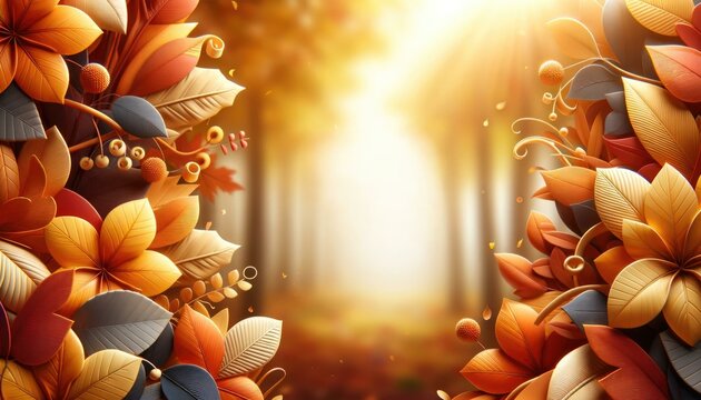 October Background. View
